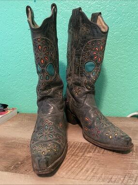 Corral Sugar Skull Western Cowboy Boots
